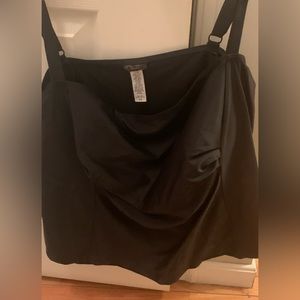 Women's 3X 4X Old Navy Black Tankini with built in bra adjustable strap